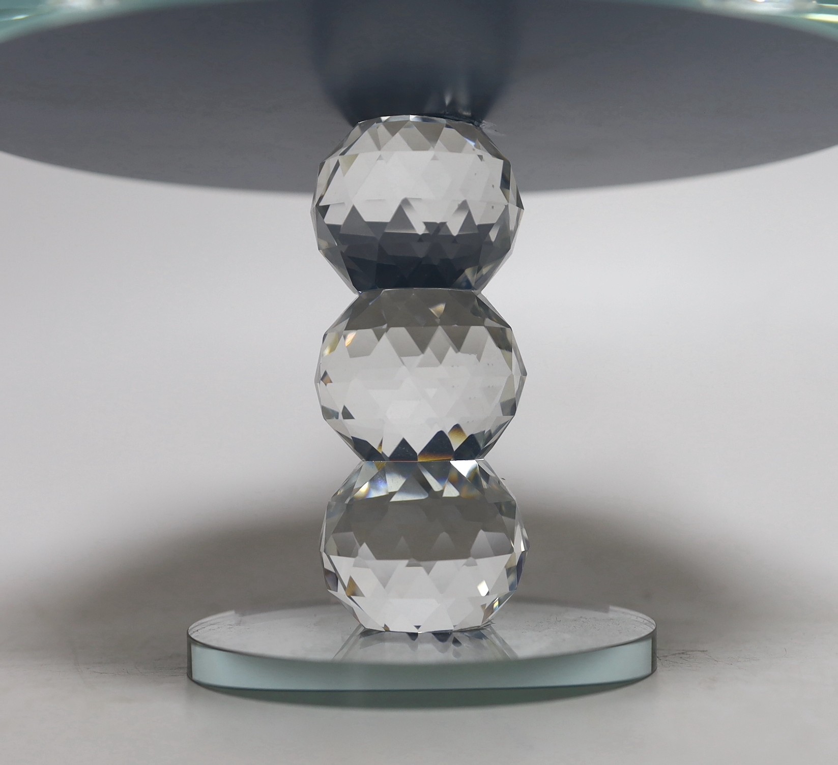 A Swarovski style fruit centrepiece, 20cm high